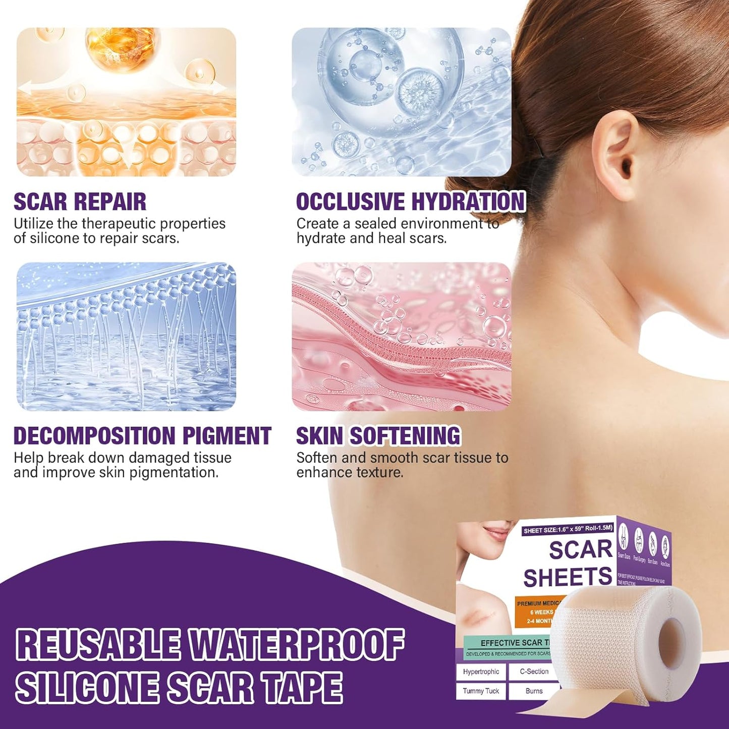 Premium Silicone Scar Sheets